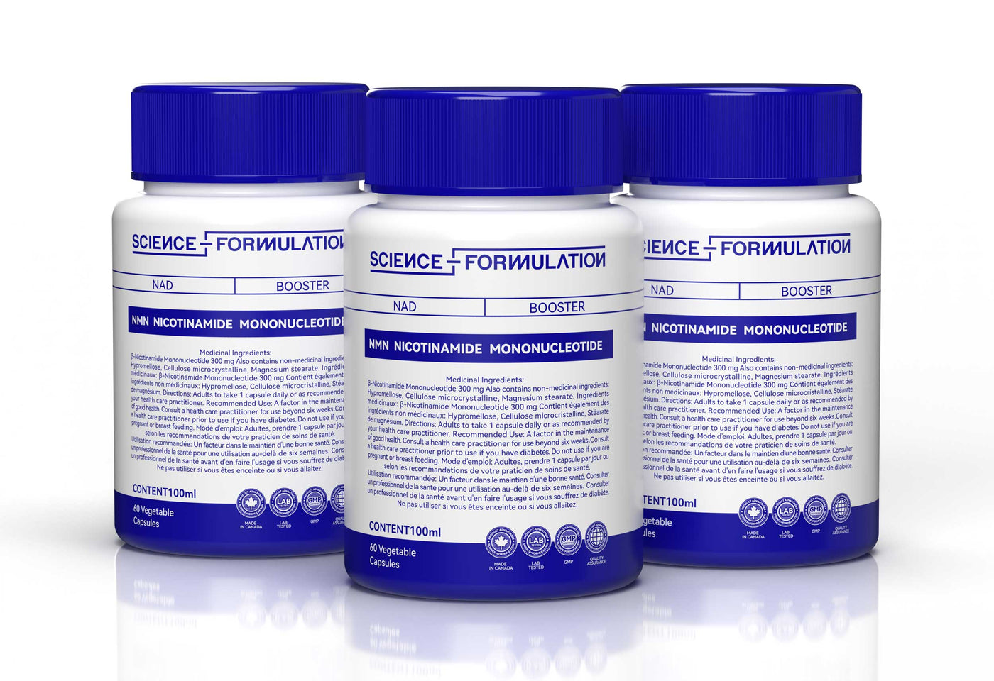 SCIENCE FORMULATION NMN 300mg - Highest Potency Available - Premium Supplement - Cellular Health - Boost NAD+, Supports Longevity - 99.9% Pure - Fast Absorption